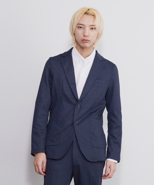 Karlas（カルラス）の「Karlas/カルラス ストレッチ UVカット 毛玉が起きにくい カジュアルスーツ 2ボタン ジャケット（テーラードジャケット・メンズ・ネイビー/グレー系その他・LL/M/L）」の10枚目の写真