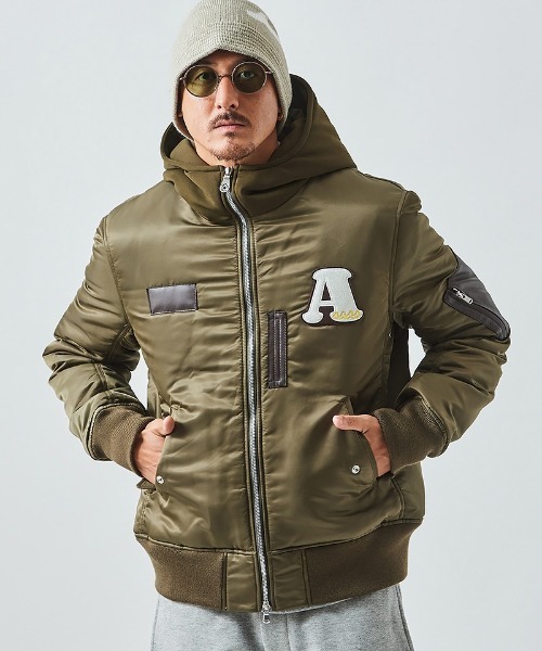 ジャケット・アウター m 楽天市場】レザー N-1 デッキジャケット | M~2XL メンズ 大きいサイズ