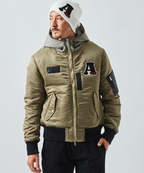 ACANTHUS（アカンサス）の「mj8566- muta Nylon Hooded MA-1