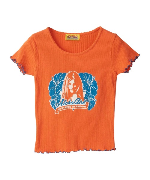 ALOHA GIRL チビTシャツ HYSTERIC GLAMOUR（ヒステリックグラマー）の「ALOHA GIRL チビT
