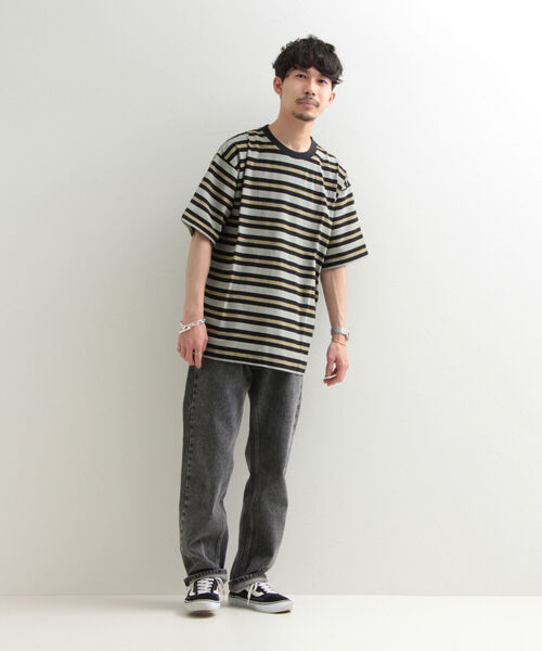 GLOSTER（グロスター）の「【GLOSTER/グロスター】ヴィンテージ加工 OLDボーダーTシャツ（Tシャツ/カットソー・メンズ・ブラック/レッド/ブルー/グリーン・MEDIUM/LARGE）」の20枚目の写真