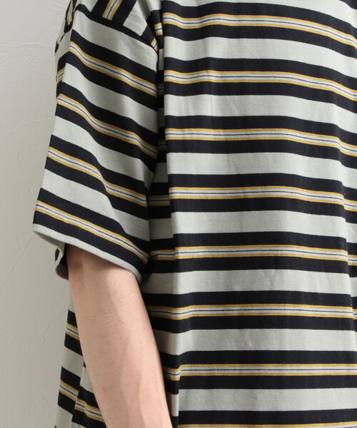 GLOSTER（グロスター）の「【GLOSTER/グロスター】ヴィンテージ加工 OLDボーダーTシャツ（Tシャツ/カットソー・メンズ・ブラック/レッド/ブルー/グリーン・MEDIUM/LARGE）」の17枚目の写真