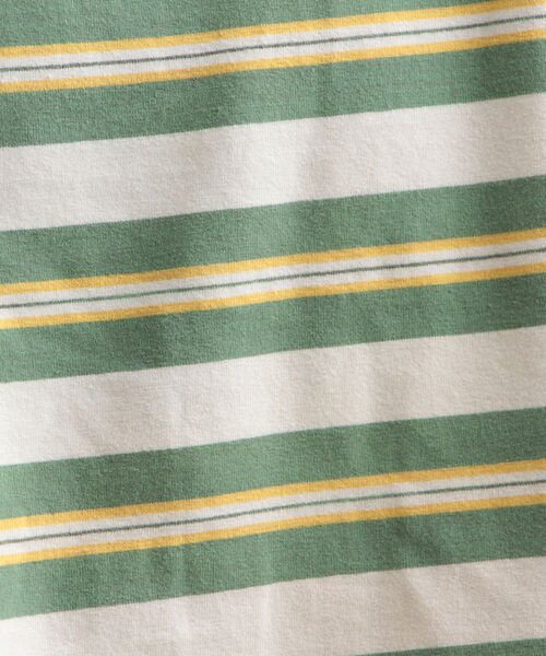 GLOSTER（グロスター）の「【GLOSTER/グロスター】ヴィンテージ加工 OLDボーダーTシャツ（Tシャツ/カットソー・メンズ・ブラック/レッド/ブルー/グリーン・MEDIUM/LARGE）」の5枚目の写真