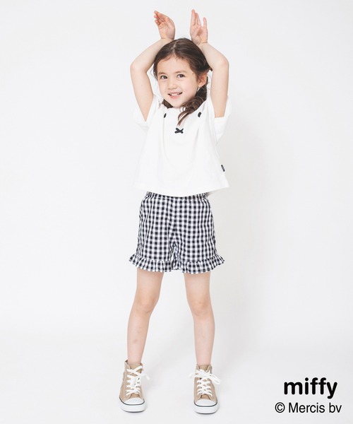 Miffy( ミッフィー)の「【Miffy/ミッフィー】フェイス半袖Tシャツ(Tシャツ/カットソー・キッズ・ブラウン/オフホワイト・90/100/110/120/130)」の13枚目の写真