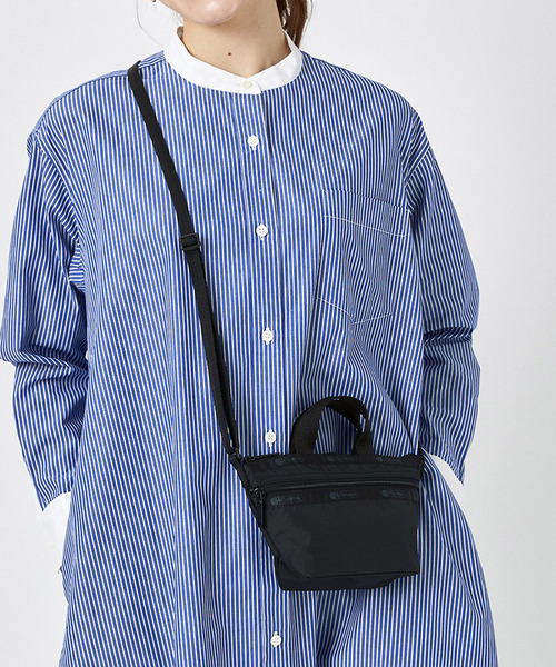 [Lesportsac]MINI CROSSBODYリサイクルドブラックJP MINI PHONE CROSSBODYリサイクルドブラックJP（ミニバッグ