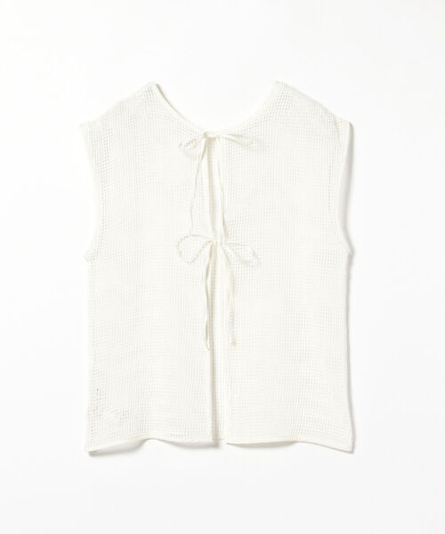 Ray BEAMS(レイビームス)の「Ray BEAMS / バック リボン メッシュ ベスト(ベスト・レディース・ホワイト/ブラック・ONE SIZE)」の19枚目の写真