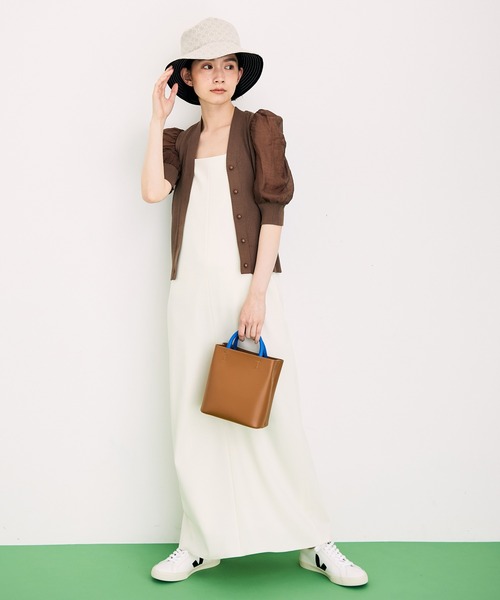 ADAM ET ROPE'（アダムエロペ）の「ダブルポケット2WAYバッグ（ショルダーバッグ・レディース・オフホワイト/キャメル/ブラック・FREE）」の19枚目の写真