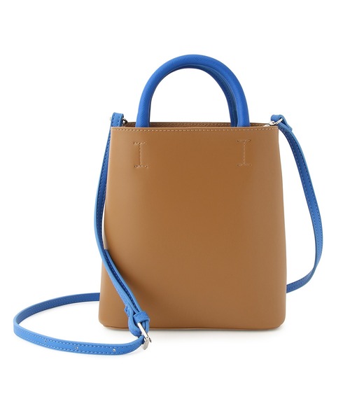 ADAM ET ROPE'（アダムエロペ）の「ダブルポケット2WAYバッグ（ショルダーバッグ・レディース・オフホワイト/キャメル/ブラック・FREE）」の17枚目の写真