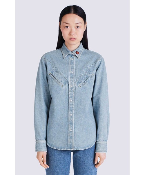 最先端 デニム ウエスタンシャツ Fc62dc2359gb を購入できます Kenzo トップス ウエスタンシャツ シャツ ブラウス シャツ ブラウス Kenzo ケンゾー のファッション 出荷できます