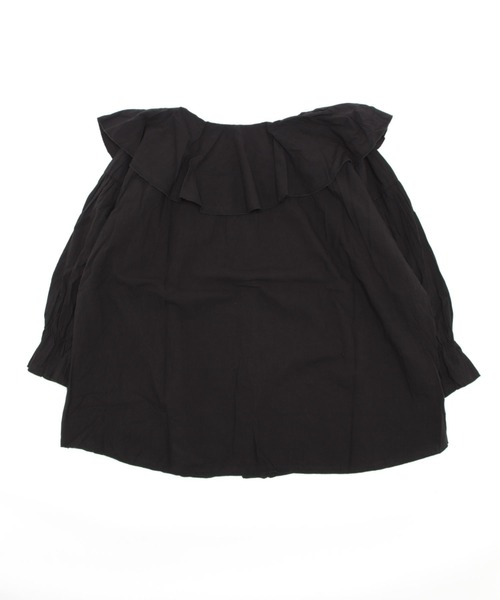 CLEA（クレア）の「シアーコットン２wayフリルブラウス（シャツ/ブラウス・レディース・ホワイト/ブラック・FREE）」の3枚目の写真