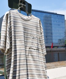 SHIPS any | SHIPS any: 【ユニセックス】ヘザー マルチ ボーダー 半袖 Tシャツ◇(Tシャツ/カットソー)
