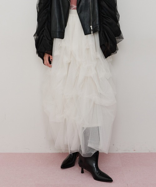 Carrie(ボリュームチュールスカート)（スカート）｜LA BELLE ETUDE