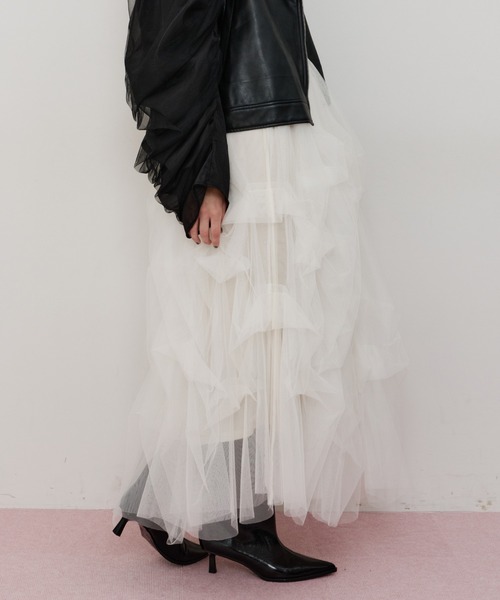 Carrie(ボリュームチュールスカート)(スカート)|LA BELLE ETUDE Carrie(ボリュームチュールスカート)(スカート)|LA BELLE ETUDE