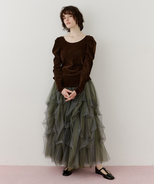 Carrie(ボリュームチュールスカート)（スカート）｜LA BELLE ETUDE