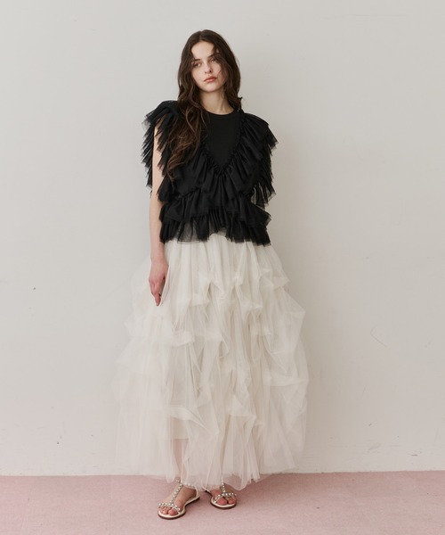 Carrie(ボリュームチュールスカート)（スカート）｜LA BELLE ETUDE