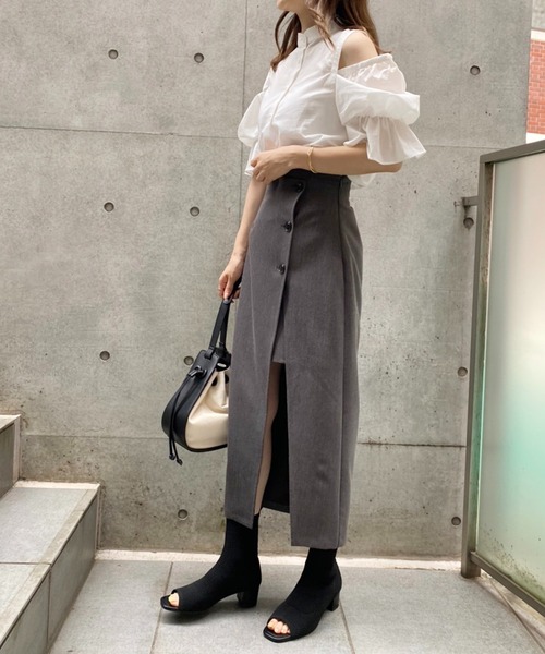 one after another NICE CLAUP(ワンアフターアナザーナイスクラップ)の「ニットブーツサンダル(ブーツ・レディース・ブラック/アイボリー・SMALL/MEDIUM/LARGE)」の6枚目の写真