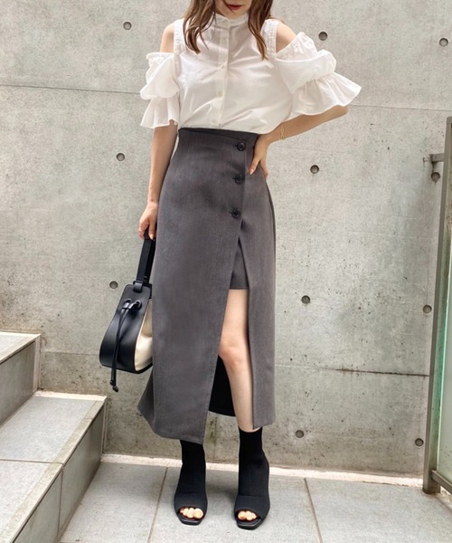 one after another NICE CLAUP(ワンアフターアナザーナイスクラップ)の「ニットブーツサンダル(ブーツ・レディース・ブラック/アイボリー・SMALL/MEDIUM/LARGE)」の5枚目の写真