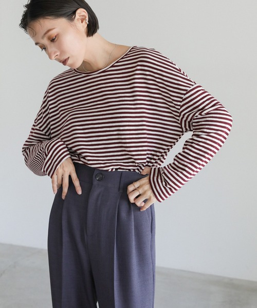 select MOCA（セレクトモカ）の「【ZOZO限定】シンプルボーダーロングT