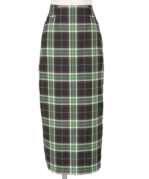 coca（coca）（コカ）の「チェック柄タイトスカート（スカート・レディース・ブラウン/ブルー・S/M/L）」の13枚目の写真