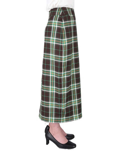 coca（coca）（コカ）の「チェック柄タイトスカート（スカート・レディース・ブラウン/ブルー・S/M/L）」の16枚目の写真
