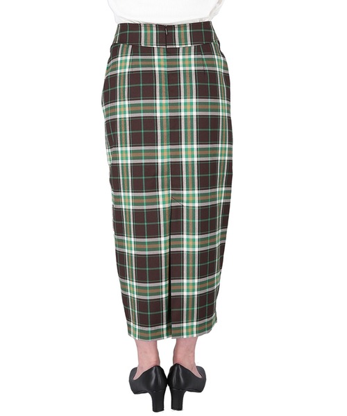 coca（coca）（コカ）の「チェック柄タイトスカート（スカート・レディース・ブラウン/ブルー・S/M/L）」の17枚目の写真