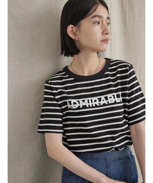 AMERICAN HOLIC（アメリカンホリック）の「モノトーンイロイロカットプルオーバー（Tシャツ/カットソー・レディース・ブラック/オフホワイト/A/B/C/D・M/L）」の20枚目の写真