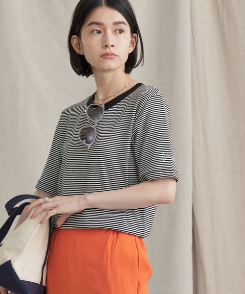 AMERICAN HOLIC（アメリカンホリック）の「モノトーンイロイロカットプルオーバー（Tシャツ/カットソー・レディース・ブラック/オフホワイト/A/B/C/D・M/L）」の4枚目の写真