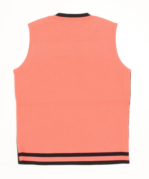 アルチビオ　★　ニットベスト 最新 アルチビオ ニット ベスト ピンク バイカラー ブラック ゴルフ