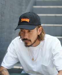 THRASHER | FLAME LOGO WASHED TWILL 6P CAP/スラッシャー帽子(キャップ)(キャップ)