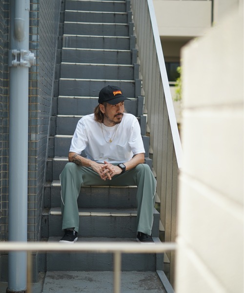 THRASHER（スラッシャー）の「FLAME LOGO WASHED TWILL 6P CAP/スラッシャー帽子(キャップ）（キャップ・メンズ・ブラック/アイボリー/ベージュ・FREE）」の10枚目の写真