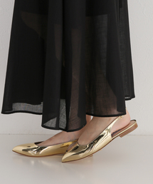 VERMEIL par iena ネブローニ 別注 Pink NEBULONI E.（ネブローニ） TULE FLAT SHOES ピンク 7418MINA