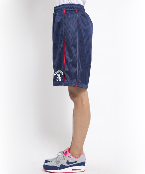 X-girl(エックスガール)の「【SEDA5月号掲載】MESH SHORTS(その他パンツ・レディース・マルチ/ネイビー/ライトブルー・SMALL/MEDIUM)」の5枚目の写真