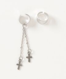 NOVESSEL（ノベセル）の「A'GEM/9 × .kom『NOVESSEL/ノベセル』クロスチェーンイヤーカフ 2P SET（イヤーカフ）」