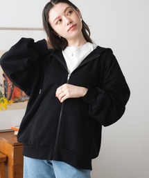 WEGO/フード付きジップパーカー