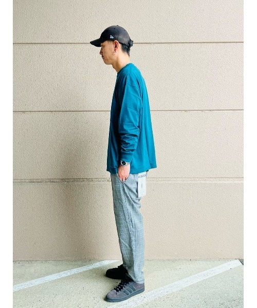 CAMP7（キャンプセブン）の「【CAMP7】ベーシックロゴロンＴ ワンポイント 抗菌防臭 Tシャツ クルーネック（Tシャツ/カットソー・メンズ・ネイビー/オレンジ/ホワイト/ブラック/グリーン・XL/L/S/M）」の10枚目の写真