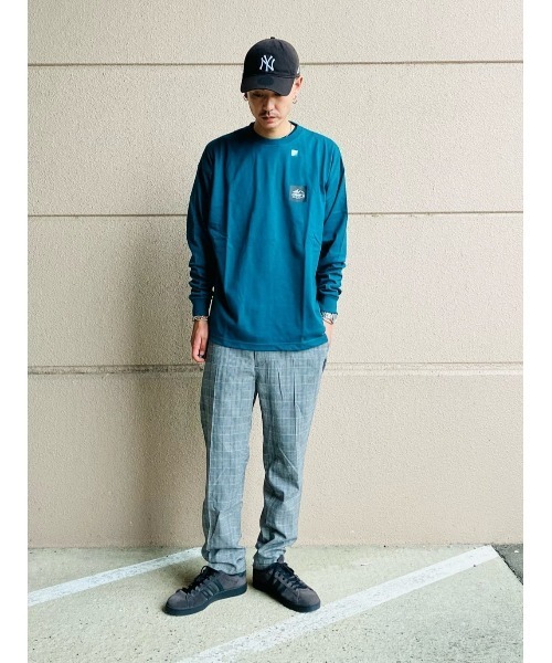 CAMP7（キャンプセブン）の「【CAMP7】ベーシックロゴロンＴ ワンポイント 抗菌防臭 Tシャツ クルーネック（Tシャツ/カットソー・メンズ・ネイビー/オレンジ/ホワイト/ブラック/グリーン・XL/L/S/M）」の9枚目の写真