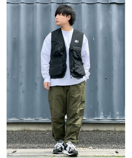 CAMP7（キャンプセブン）の「【CAMP7】ベーシックロゴロンＴ ワンポイント 抗菌防臭 Tシャツ クルーネック（Tシャツ/カットソー・メンズ・ネイビー/オレンジ/ホワイト/ブラック/グリーン・XL/L/S/M）」の14枚目の写真