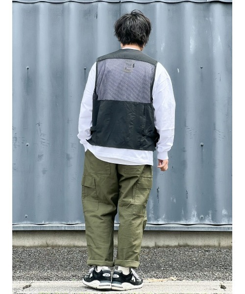 CAMP7（キャンプセブン）の「【CAMP7】ベーシックロゴロンＴ ワンポイント 抗菌防臭 Tシャツ クルーネック（Tシャツ/カットソー・メンズ・ネイビー/オレンジ/ホワイト/ブラック/グリーン・XL/L/S/M）」の13枚目の写真