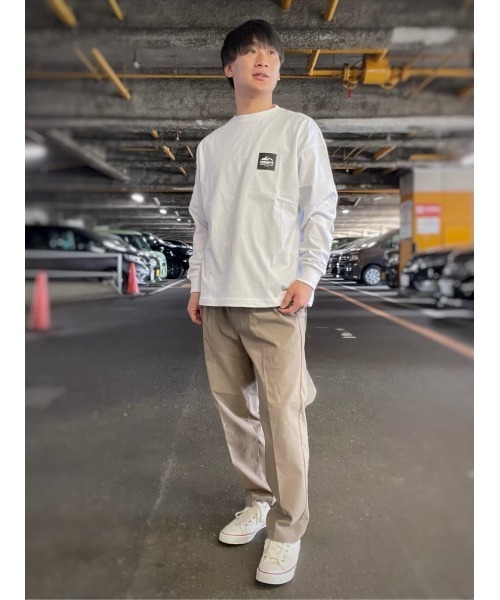 CAMP7（キャンプセブン）の「【CAMP7】ベーシックロゴロンＴ ワンポイント 抗菌防臭 Tシャツ クルーネック（Tシャツ/カットソー・メンズ・ネイビー/オレンジ/ホワイト/ブラック/グリーン・XL/L/S/M）」の19枚目の写真