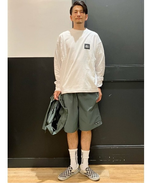 CAMP7（キャンプセブン）の「【CAMP7】ベーシックロゴロンＴ ワンポイント 抗菌防臭 Tシャツ クルーネック（Tシャツ/カットソー・メンズ・ネイビー/オレンジ/ホワイト/ブラック/グリーン・XL/L/S/M）」の20枚目の写真