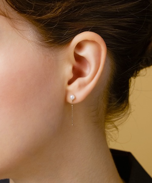 agete（アガット）の「K10パールピアス（ピアス（両耳用））」 - WEAR