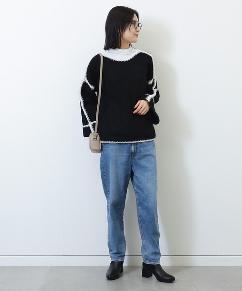 BEAMS HEART（ビームスハート）の「ハンドステッチ プルオーバー（ニット/セーター・レディース・アイボリー/トップグレー/ブラック/ベージュ/ブラック系その他4・ONE SIZE）」の21枚目の写真