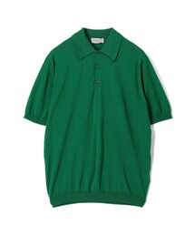 JOHN SMEDLEY 30G コットン ニットポロシャツ Easy fit