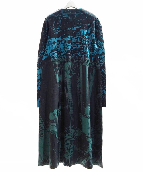 NON TOKYO（ノントーキョー）の「RIB GATHER PRINT ONE-PIECE / NON-23S-0213（ワンピース・レディース・ブルー系その他/グリーン系その他・FREE）」の8枚目の写真