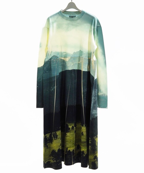 NON TOKYO（ノントーキョー）の「RIB GATHER PRINT ONE-PIECE / NON-23S-0213（ワンピース・レディース・ブルー系その他/グリーン系その他・FREE）」の11枚目の写真