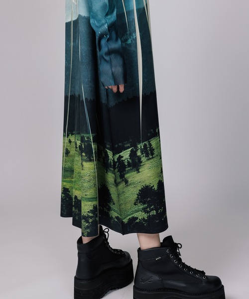 NON TOKYO（ノントーキョー）の「RIB GATHER PRINT ONE-PIECE / NON-23S-0213（ワンピース・レディース・ブルー系その他/グリーン系その他・FREE）」の14枚目の写真