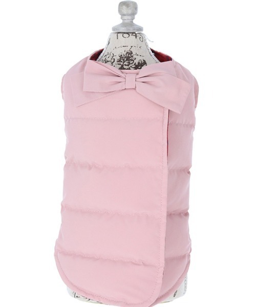 One Octave（ワンオクターヴ）の「One Octave/リボン付ダウンベスト（ペットウェア・レディース・ピンク/ブルー・2XS/XS/S/M/L/2L/2M）」の8枚目の写真