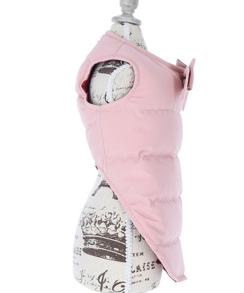 One Octave（ワンオクターヴ）の「One Octave/リボン付ダウンベスト（ペットウェア・レディース・ピンク/ブルー・2XS/XS/S/M/L/2L/2M）」の10枚目の写真