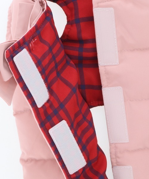One Octave（ワンオクターヴ）の「One Octave/リボン付ダウンベスト（ペットウェア・レディース・ピンク/ブルー・2XS/XS/S/M/L/2L/2M）」の13枚目の写真