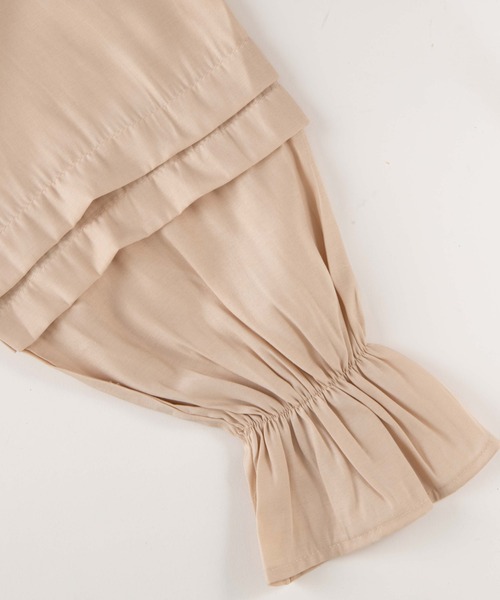 OLUPIC（オルピック）の「OLUPIC/【WEB限定】ボリュームスリーブレース切り替えフリルブラウス（シャツ/ブラウス・レディース・ホワイト/ブラック/ライトベージュ/ライトパープル・FREE）」の15枚目の写真